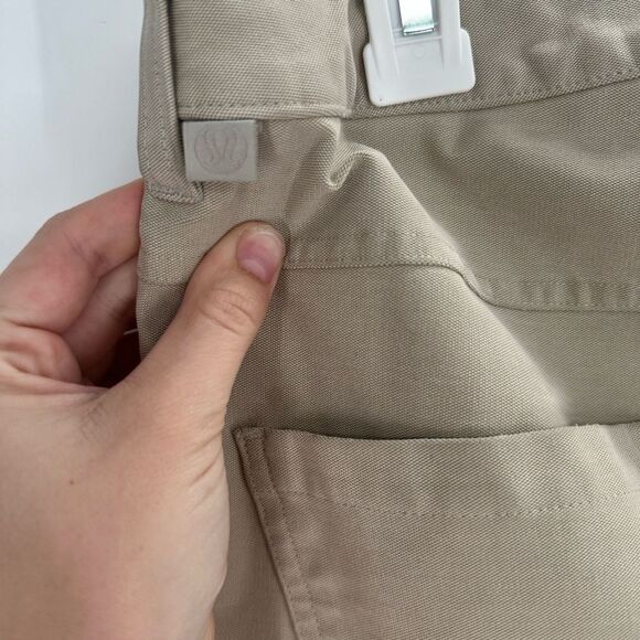 Lululemon Men’s ABC Relaxed-Fit Crop Pant Utilitech Raw Linen Pants Size 30 - Picture 6 of 9